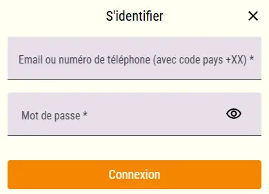 Connexion à l'application mobile JULIUS CASINO